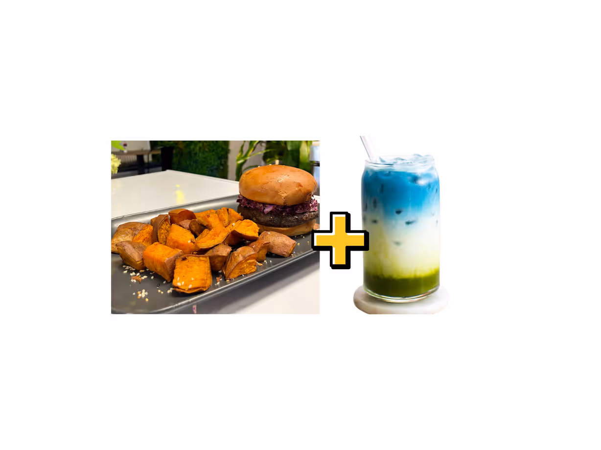 Monday: Mighty Shroom W Potatoes & Matcha Breeze at Gratefuel Cafe in FORT LAUDERDALE, FL 33308 | YourMenu Online Ordering