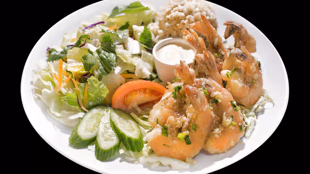 Garlic Shrimp Salad at L&L Hawaiian BBQ in Ramona, CA 92065 | YourMenu Online Ordering Garlic Shrimp Salad at L&L Hawaiian BBQ in Ramona, CA 92065 | YourMenu Online Ordering