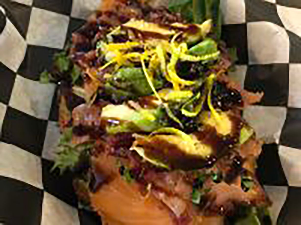 Avocado Toast W Salmon And Bacon at Oakland Coffee & Juice Bar in OAKLAND PARK, FL 33334 | YourMenu Online Ordering