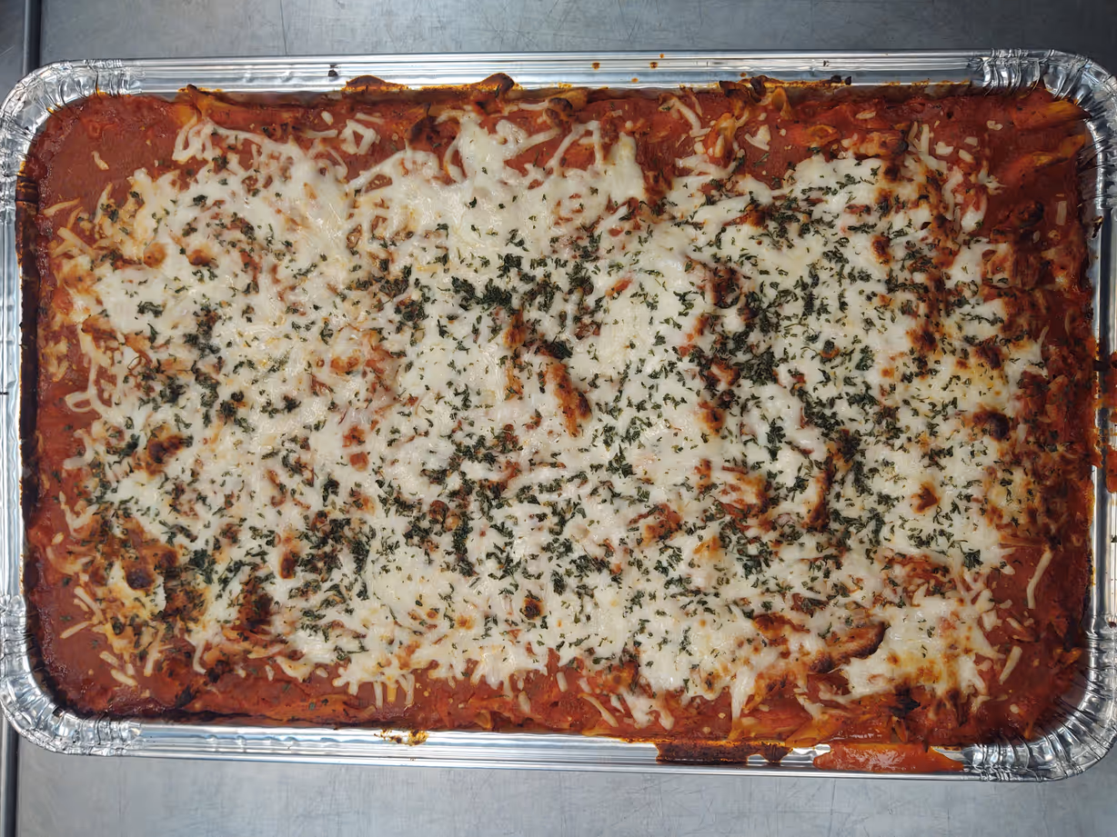 Baked penne with Marinara sauce and cheese (Full) at Scicchitano's Catering in Coal Township, PA 17866 | YourMenu Online Ordering Baked penne with Marinara sauce and cheese (Full) at Scicchitano's Catering in Coal Township, PA 17866 | YourMenu Online Ordering