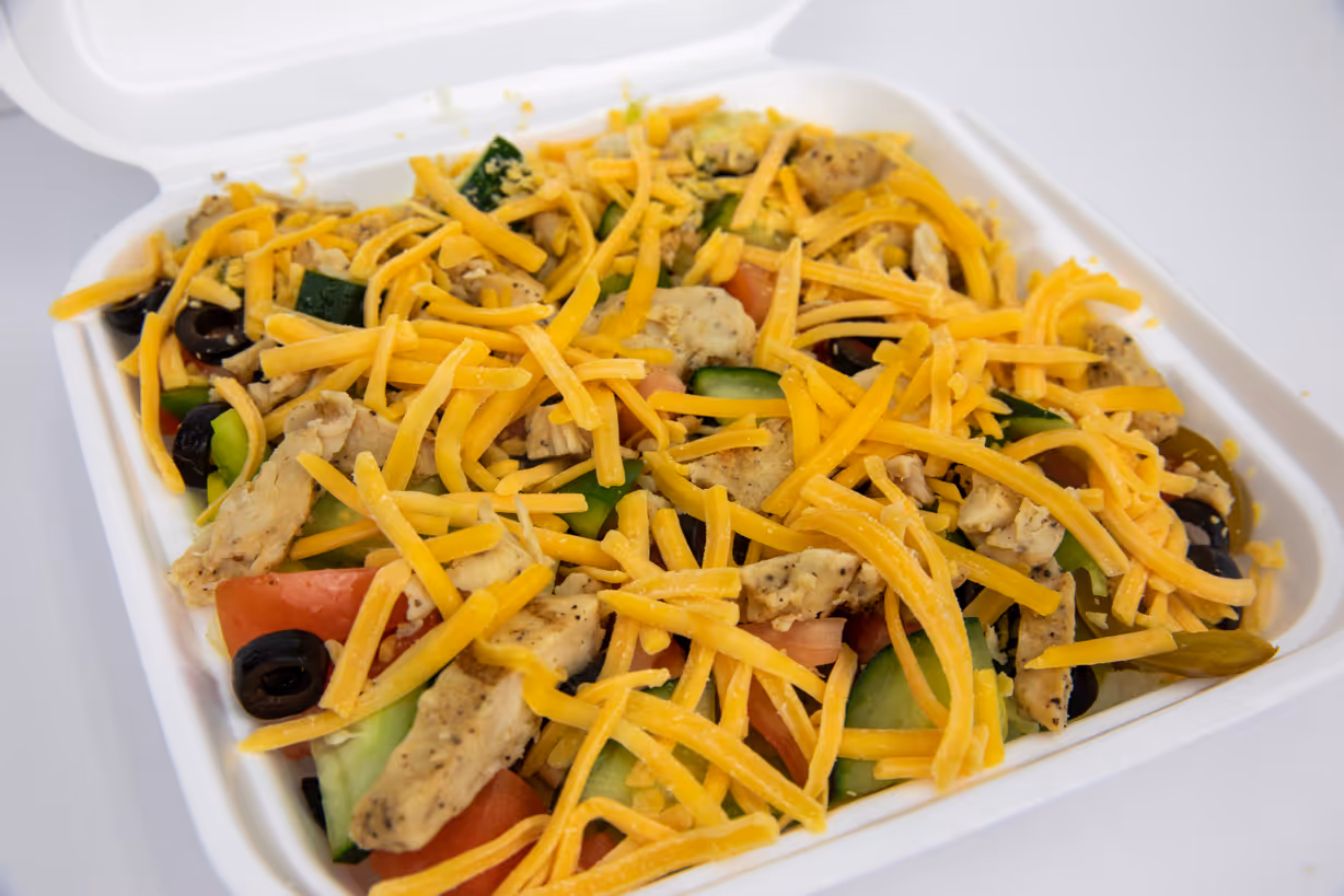 Grilled Chicken Salad at Mile Level Pizza & Sub Shop in Bedford, PA 15522 | YourMenu Online Ordering Grilled Chicken Salad at Mile Level Pizza & Sub Shop in Bedford, PA 15522 | YourMenu Online Ordering
