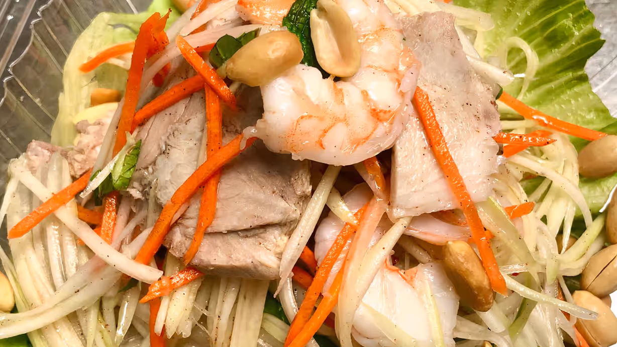 Green Papaya Salad at What the Pho in Wilton Manors, FL 33305 | YourMenu® Online Ordering Green Papaya Salad at What the Pho in Wilton Manors, FL 33305 | YourMenu® Online Ordering