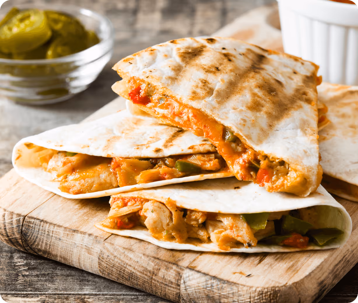 Chicken Quesadillas at El Oasis Restaurant in Manassas Park, VA 20111 | YourMenu Online Ordering Chicken Quesadillas at El Oasis Restaurant in Manassas Park, VA 20111 | YourMenu Online Ordering