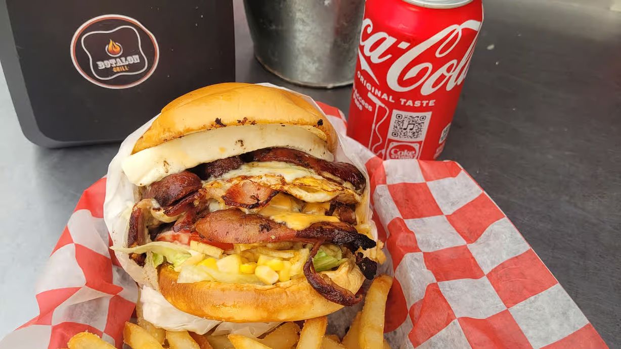 Hamburguesa Llanera / Llanera Burger at Botalon Grill in Bradenton, FL 34205 | YourMenu® Online Ordering Hamburguesa Llanera / Llanera Burger at Botalon Grill in Bradenton, FL 34205 | YourMenu® Online Ordering