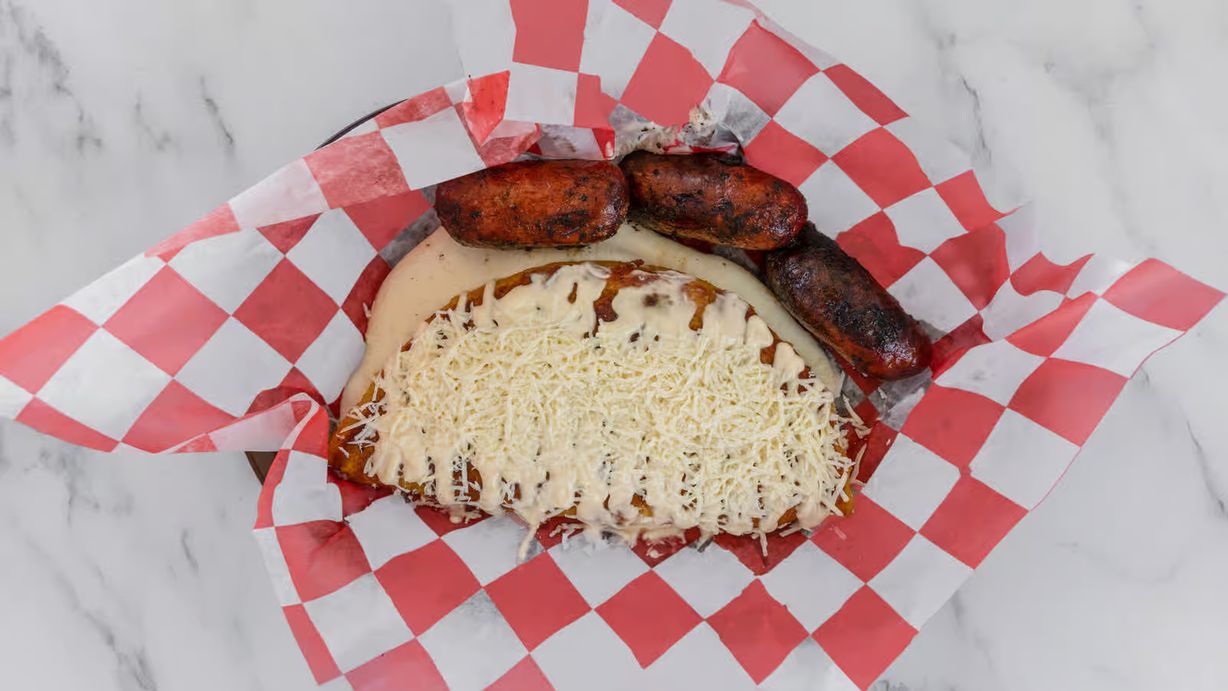 Cachapa Mixta / Mixed Cachapa at Botalon Grill in Bradenton, FL 34205 | YourMenu® Online Ordering Cachapa Mixta / Mixed Cachapa at Botalon Grill in Bradenton, FL 34205 | YourMenu® Online Ordering