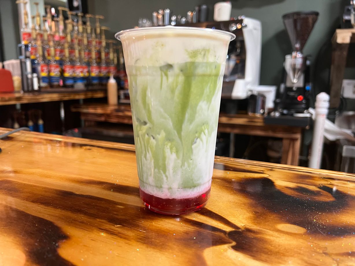 Iced Matcha - 16 Oz at Reading Grounds in Findlay, OH 45840 | YourMenu Online Ordering Iced Matcha - 16 Oz at Reading Grounds in Findlay, OH 45840 | YourMenu Online Ordering