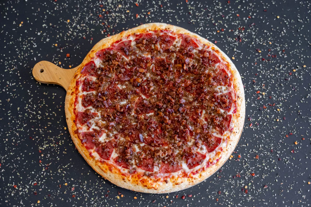 Three Meat Pizza at SPICE CRUST PIZZERIA in BETHLEHEM, PA 18017 | YourMenu Online Ordering Three Meat Pizza at SPICE CRUST PIZZERIA in BETHLEHEM, PA 18017 | YourMenu Online Ordering