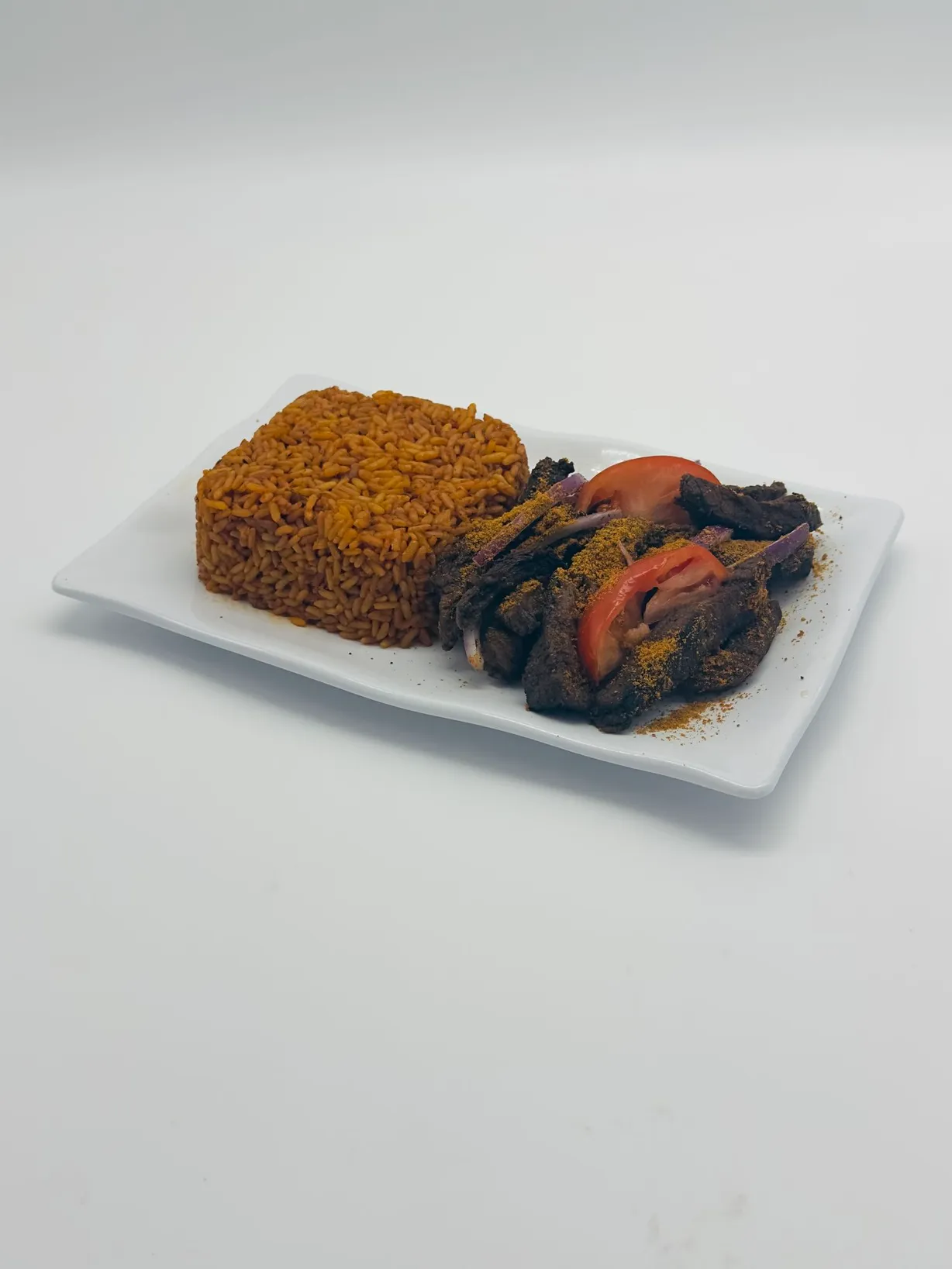 Jollof Rice with Suya at Dextera 9ja Cuisine in Middletown, MD 21769 | YourMenu Online Ordering