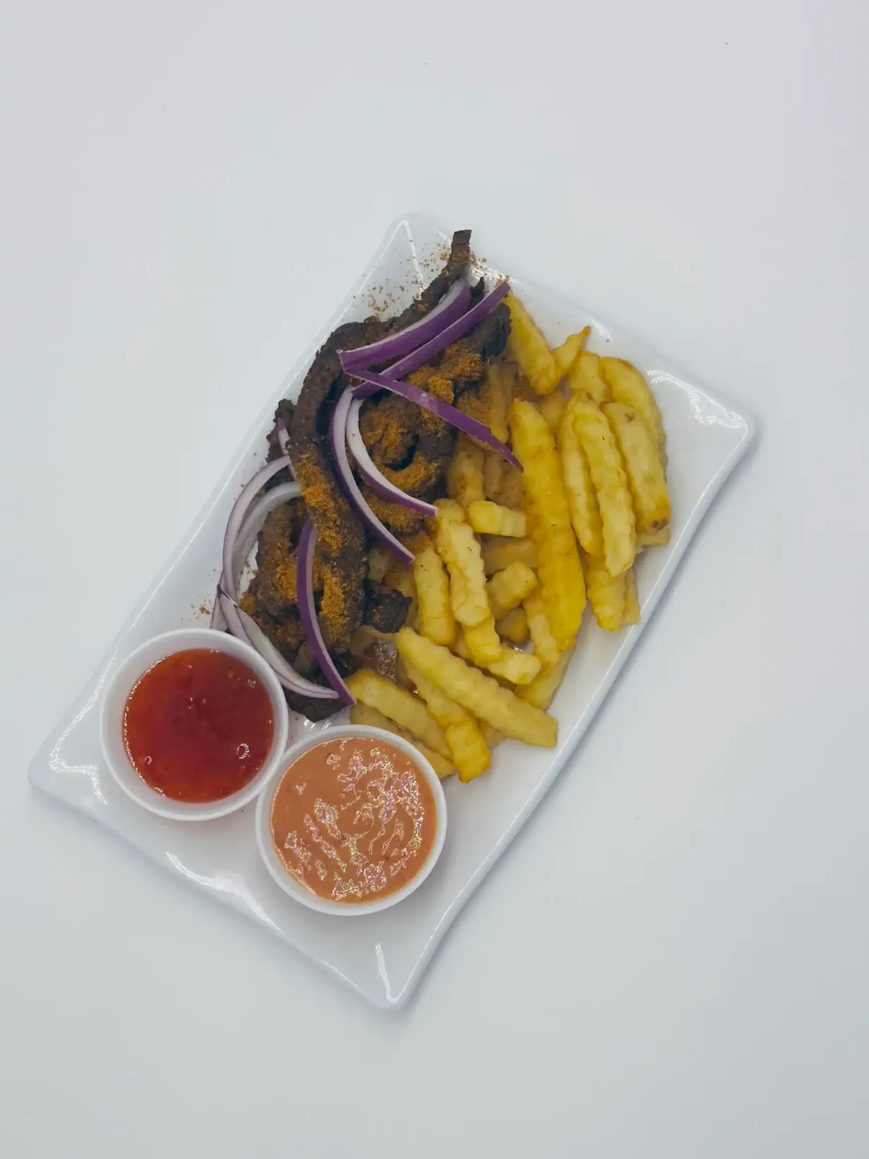 Suya Over Fries at Dextera 9ja Cuisine in Middletown, MD 21769 | YourMenu Online Ordering