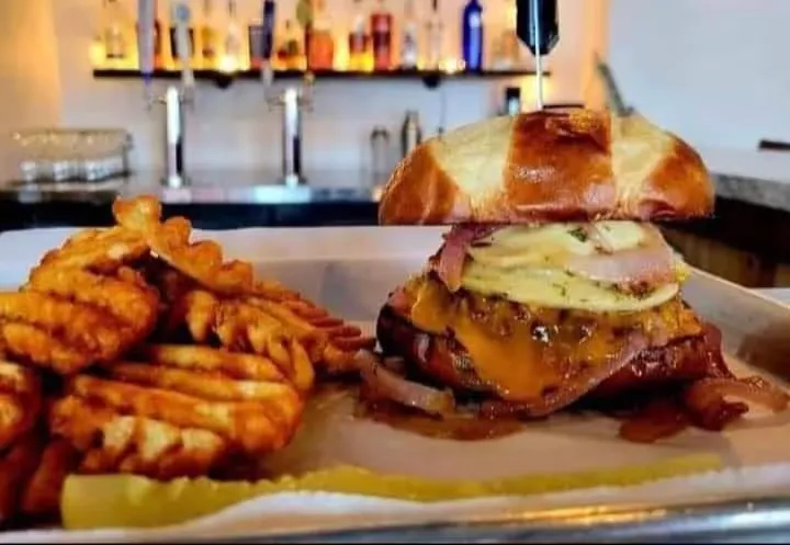 The Pierogi Burger at Harper's Grill in Ford City, PA 16226 | YourMenu Online Ordering The Pierogi Burger at Harper's Grill in Ford City, PA 16226 | YourMenu Online Ordering