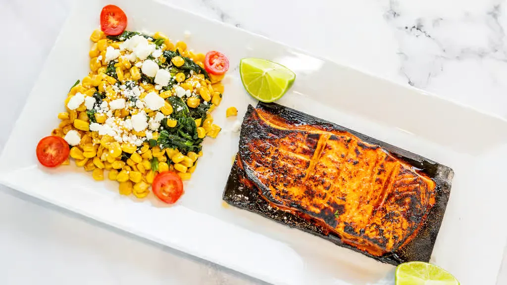 -Cedar Plank Salmon(GF) at Tazza Cafe in Washington, DC 20037 | YourMenu Online Ordering