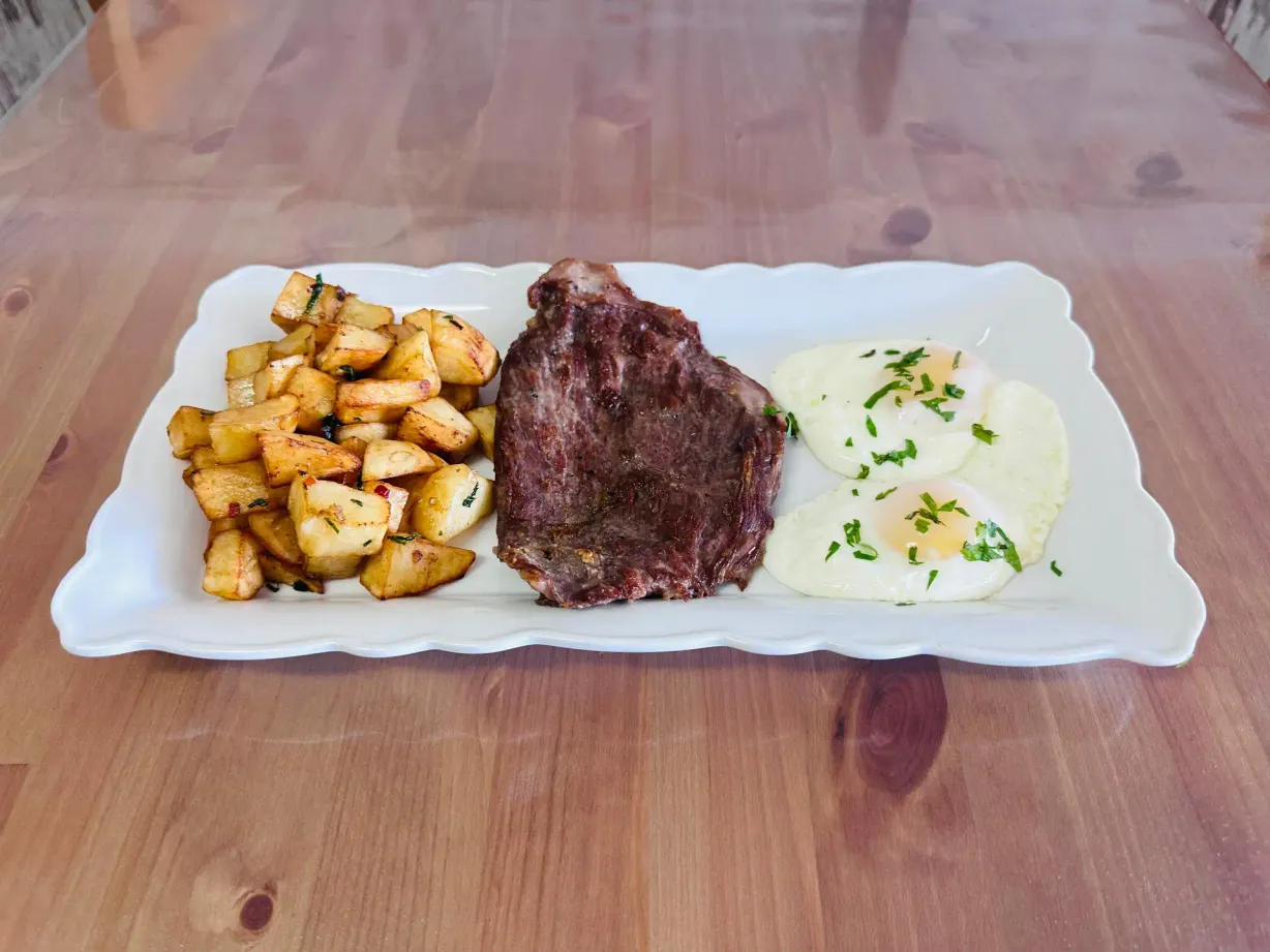 Steak and Eggs at Bonanza Restaurant - Pupusería y Cafetería in Oakland Park, FL 33334 | YourMenu® Online Ordering Steak and Eggs at Bonanza Restaurant - Pupusería y Cafetería in Oakland Park, FL 33334 | YourMenu® Online Ordering