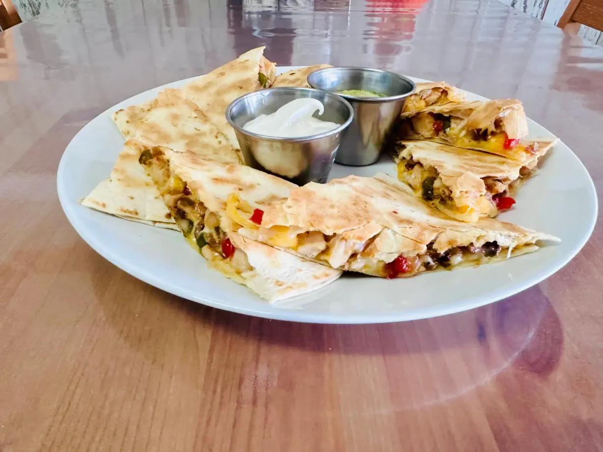 Chicken Quesadilla at Bonanza Restaurant - Pupusería y Cafetería in Oakland Park, FL 33334 | YourMenu® Online Ordering Chicken Quesadilla at Bonanza Restaurant - Pupusería y Cafetería in Oakland Park, FL 33334 | YourMenu® Online Ordering