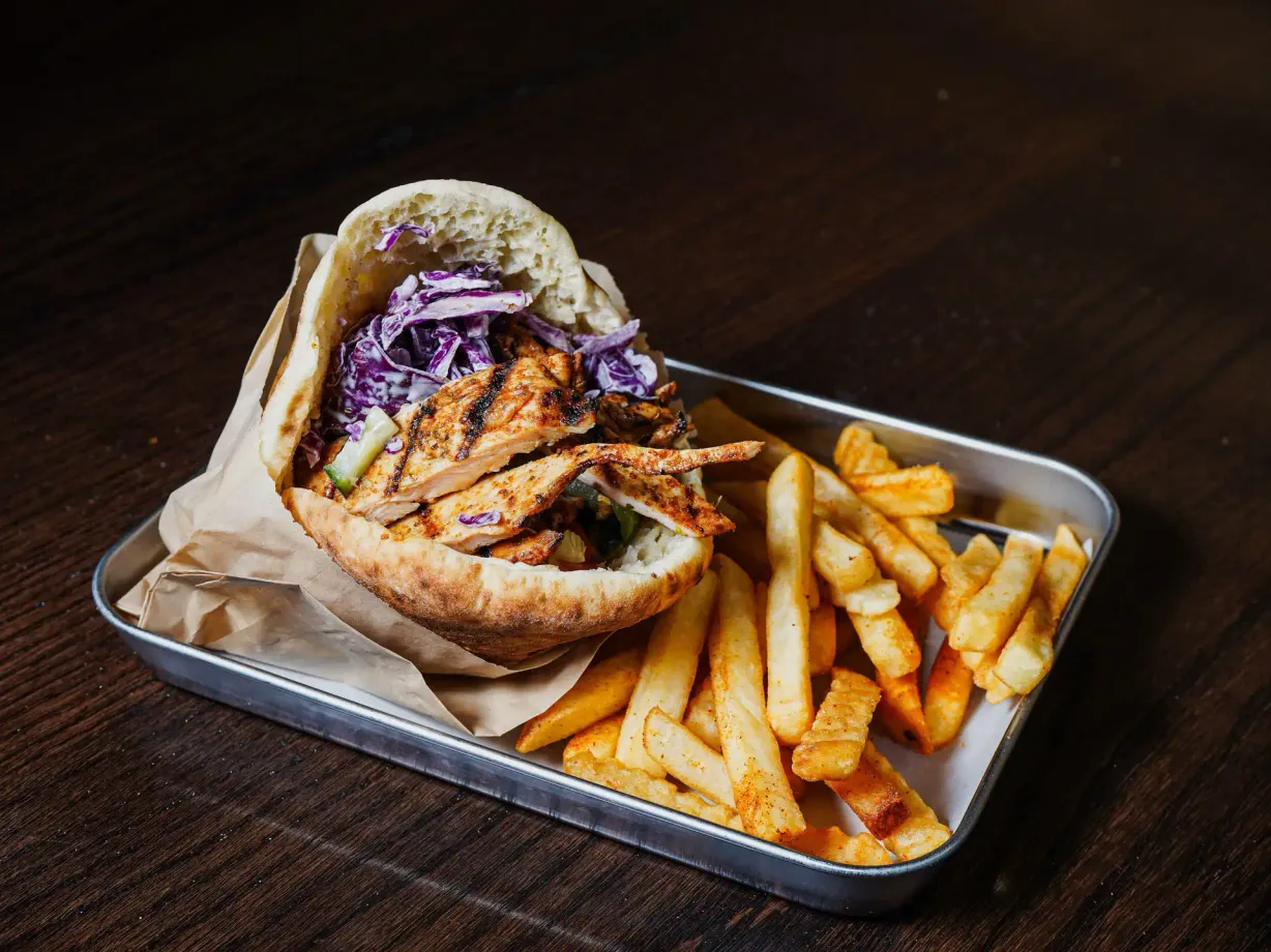 Chicken Breast Pita at ASLI Mediterranean Grill in Denver, CO 80224-1746 | YourMenu® Online Ordering Chicken Breast Pita at ASLI Mediterranean Grill in Denver, CO 80224-1746 | YourMenu® Online Ordering