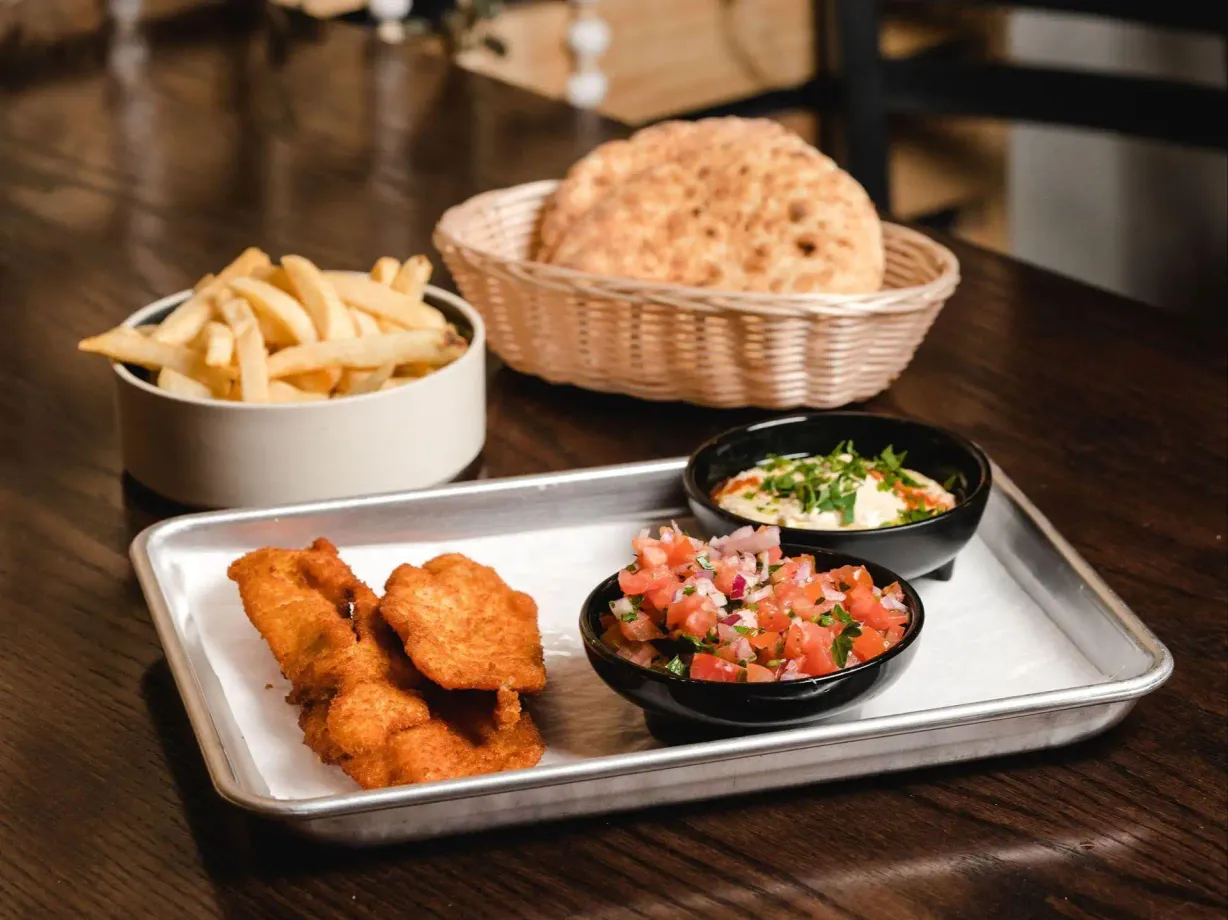 Schnitzel Plate at ASLI Mediterranean Grill in Denver, CO 80224-1746 | YourMenu® Online Ordering Schnitzel Plate at ASLI Mediterranean Grill in Denver, CO 80224-1746 | YourMenu® Online Ordering