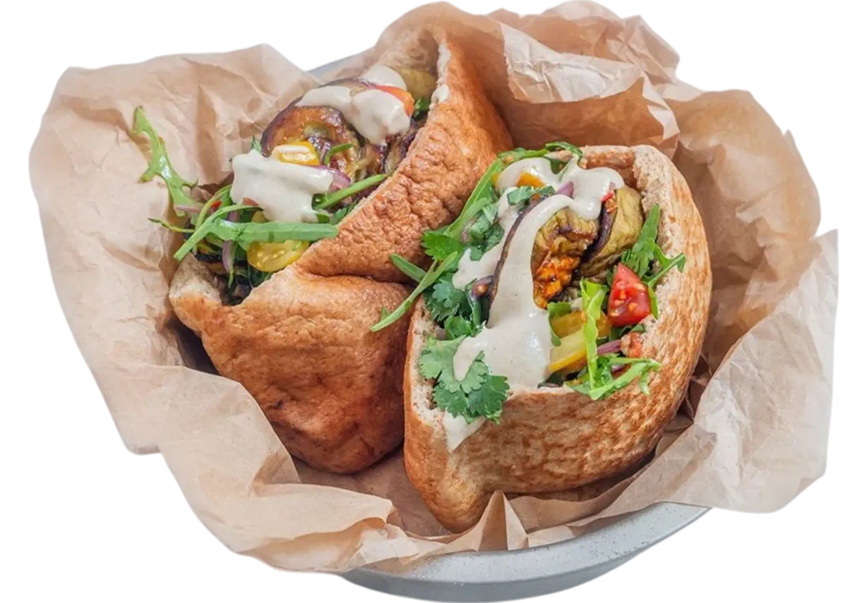 Sabich Pita at ASLI Mediterranean Grill in Denver, CO 80224-1746 | YourMenu® Online Ordering Sabich Pita at ASLI Mediterranean Grill in Denver, CO 80224-1746 | YourMenu® Online Ordering