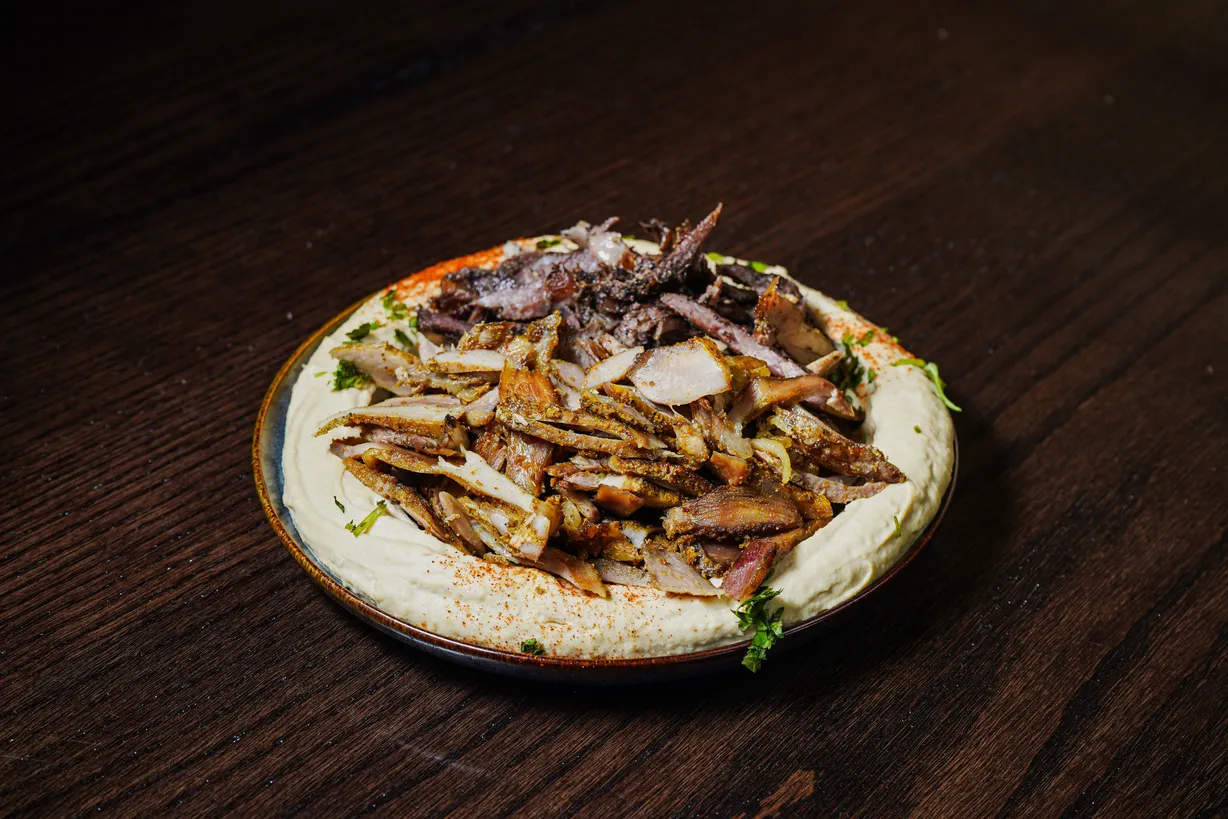 Hummus Shawarma at ASLI Mediterranean Grill in Denver, CO 80224-1746 | YourMenu® Online Ordering Hummus Shawarma at ASLI Mediterranean Grill in Denver, CO 80224-1746 | YourMenu® Online Ordering
