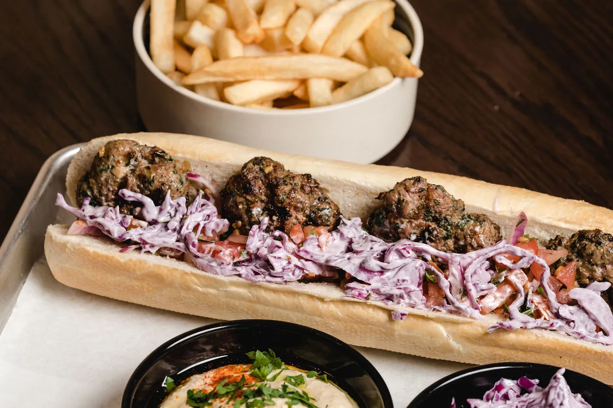 Kebab Baguette at ASLI Mediterranean Grill in Denver, CO 80224-1746 | YourMenu® Online Ordering Kebab Baguette at ASLI Mediterranean Grill in Denver, CO 80224-1746 | YourMenu® Online Ordering