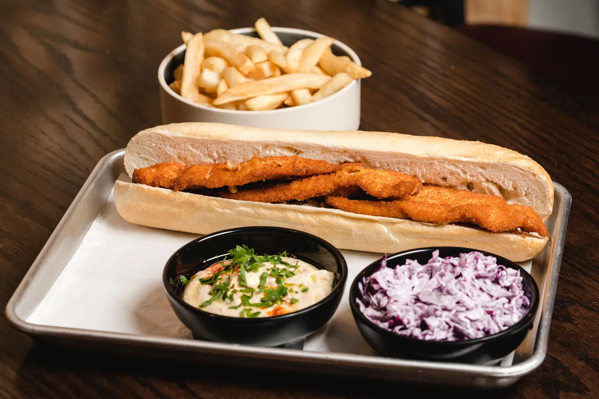 Schnitzel Baguette at ASLI Mediterranean Grill in Denver, CO 80224-1746 | YourMenu® Online Ordering Schnitzel Baguette at ASLI Mediterranean Grill in Denver, CO 80224-1746 | YourMenu® Online Ordering