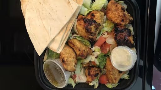 CHICKEN KABOB PLATTER at Raouch Cafe in Falls Church, VA 22042 | YourMenu® Online Ordering