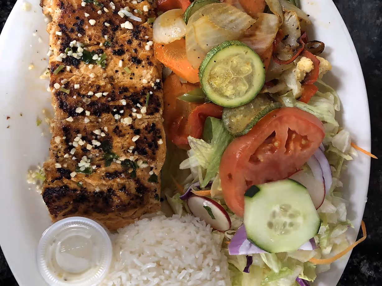 Salmon at Pollo a la Vista Restaurant in GAITHERSBURG, MD 20877 | YourMenu Online Ordering Salmon at Pollo a la Vista Restaurant in GAITHERSBURG, MD 20877 | YourMenu Online Ordering