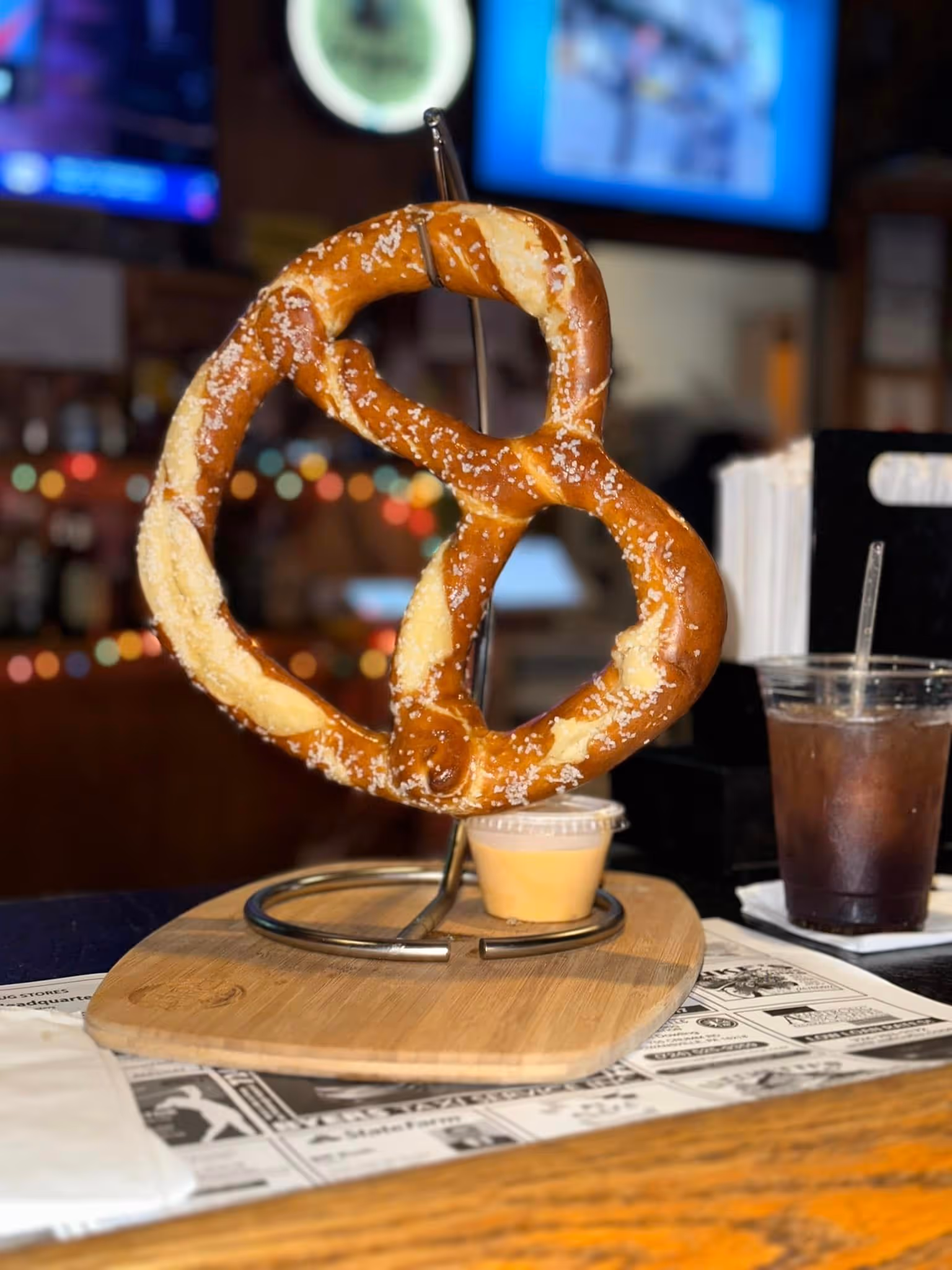 Jumbo Soft Pretzel at Clyde's Saloon in Cadogan, PA 16212