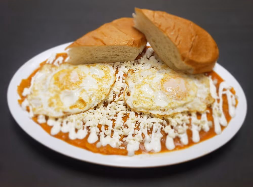Chilaquiles Rojos at Sabor Azteca Restaurant in Gaithersburg, MD 20877