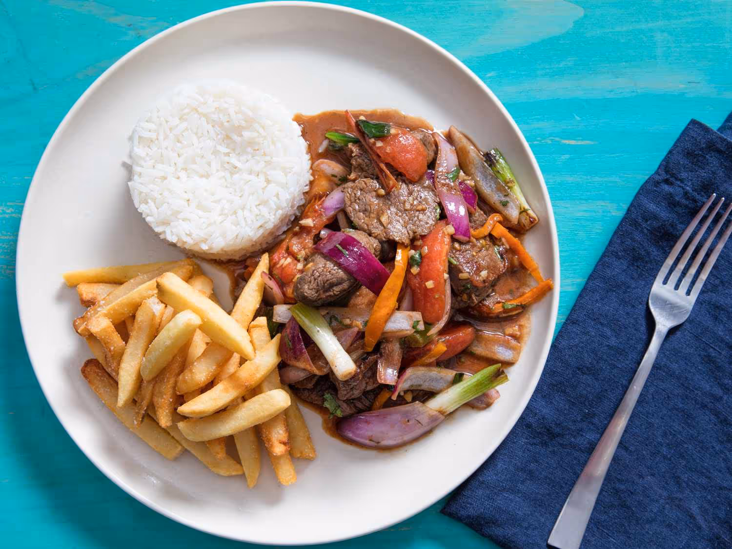 Lomo Saltado at Corinto Restaurant in District Heights, MD 20747 Lomo Saltado at Corinto Restaurant in District Heights, MD 20747