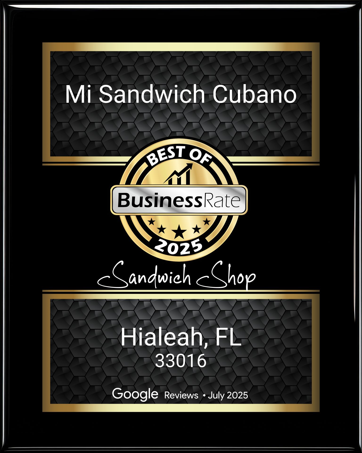 Food food available at Mi Sandwich Cubano in Hialeah, FL 33016